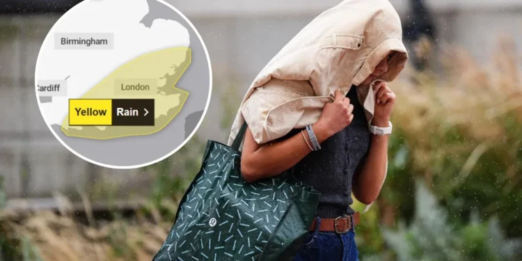 Met Office Issues Urgent Rain Warning for Southeast England, Advises Residents to Prepare Emergency Kit