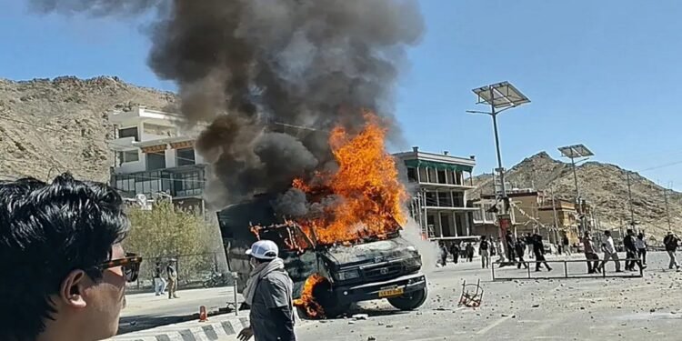 Curfew Imposed in Ladakh as Statehood Protests Escalate into Violence