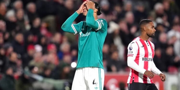 Brentford 3-2 Liverpool: Reds suffer fourth straight PL defeat