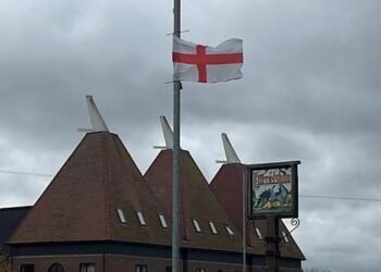 Kent village told to remove flags before Christmas lights go up