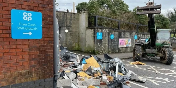 Appeal to B&B owners over cash point ram-raid