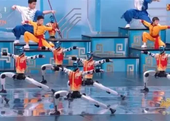 China humanoid robots Lunar New Year