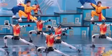 China humanoid robots Lunar New Year