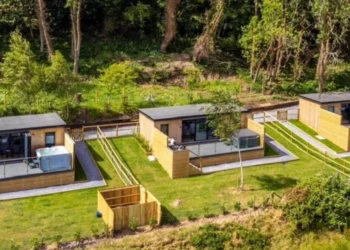 Luxury Airbnb cabins hot tubs demolished