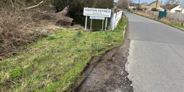 dangerous road damage award‑winning village