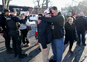 Pawtucket school hockey game shooting
