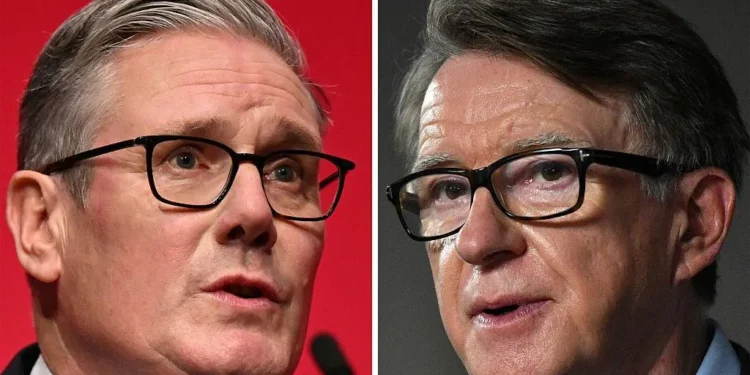Top government figures to hand over private messages with Mandelson