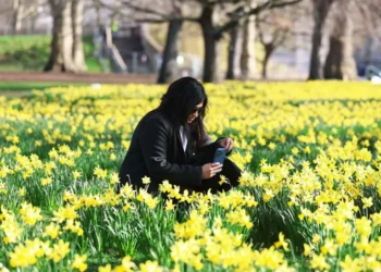 UK warmest day 18 °C