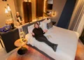 What happened to bathroom doors in hotels