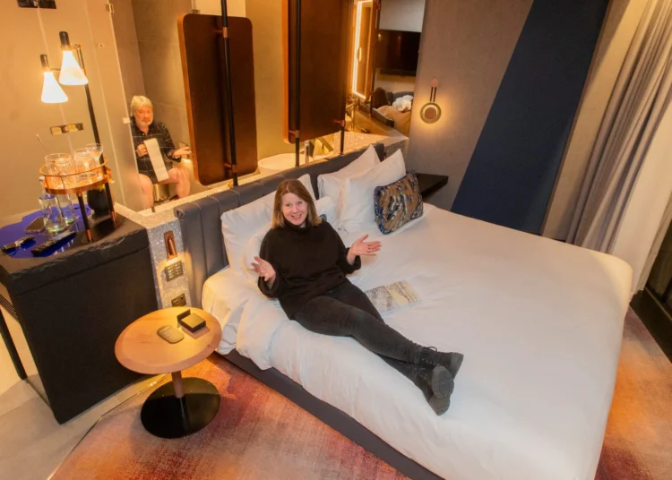 What happened to bathroom doors in hotels