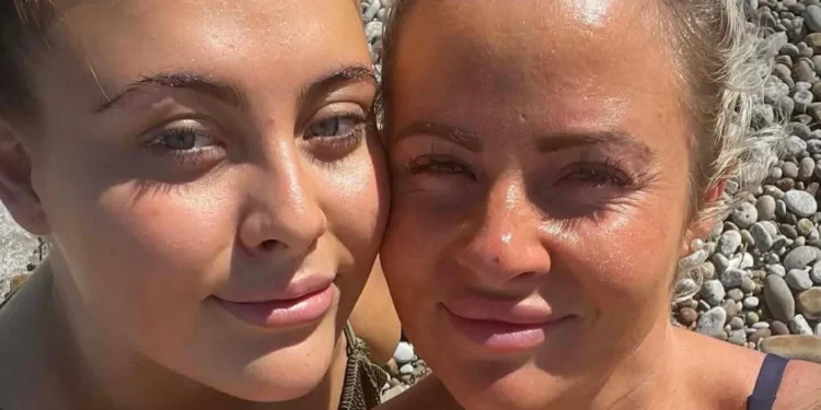 mother hugs daughter’s killer