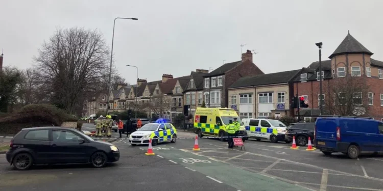 Armed police incident closes major road