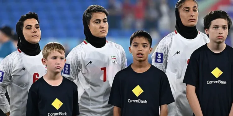Australia protect Iranian football team