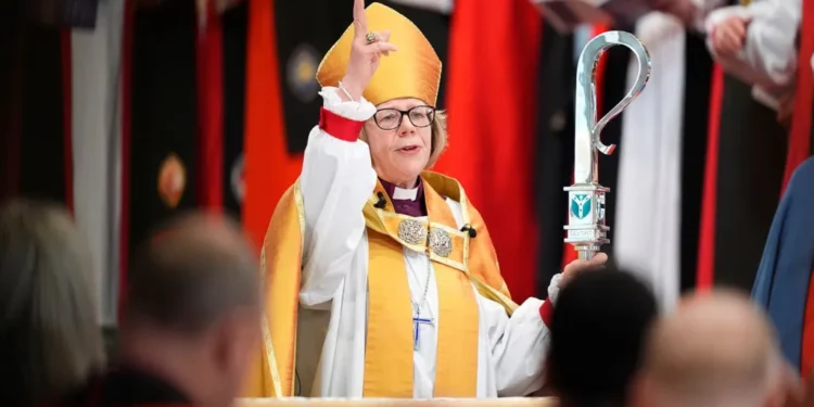 First Female Archbishop of Canterbury Sarah Mullally Installed