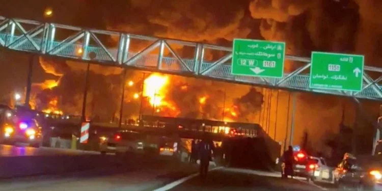 Iranians tell of strikes on oil depots