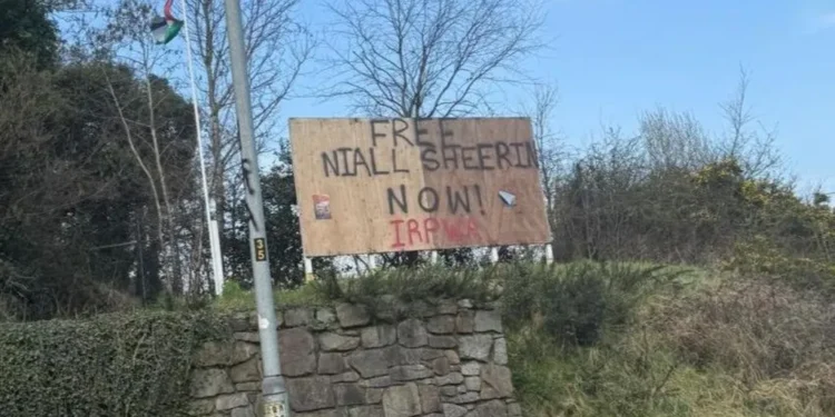 Lyra McKee graffiti billboard
