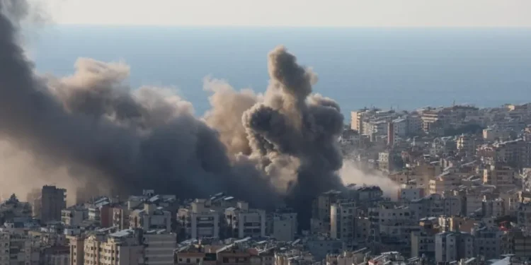 Middle East conflict strikes map