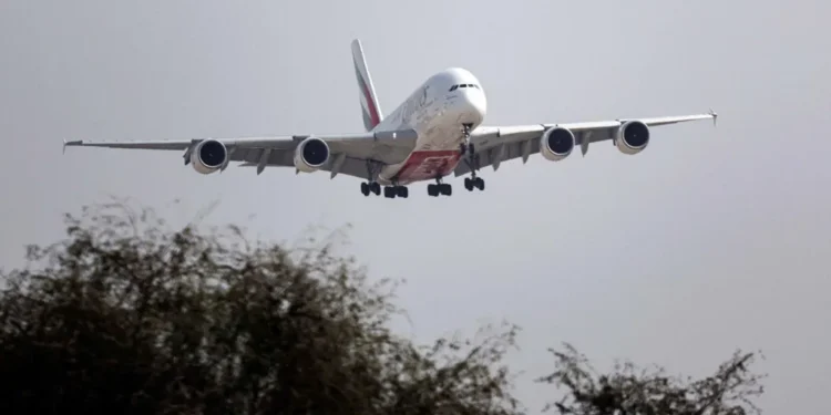 UK government first Middle East evacuation flight