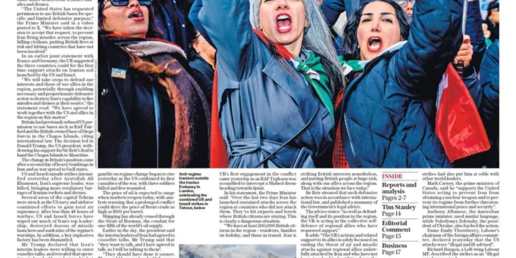 UK stance and Trump vows Iran conflict