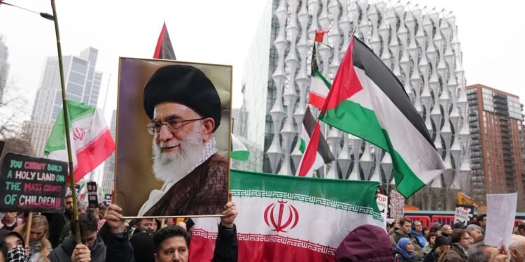 Thousands Protest Iran Strikes Outside US Embassy London