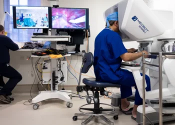 remote robotic surgery UK first