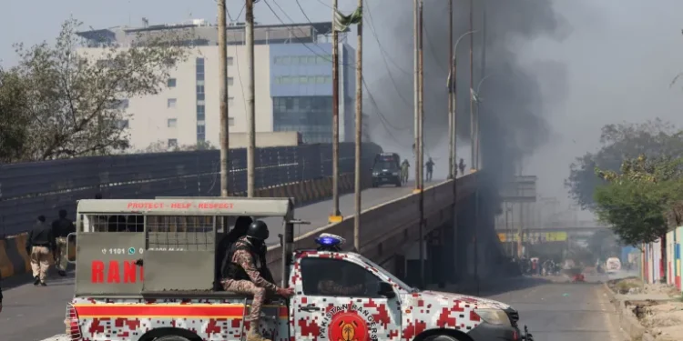 Karachi Consulate Protest