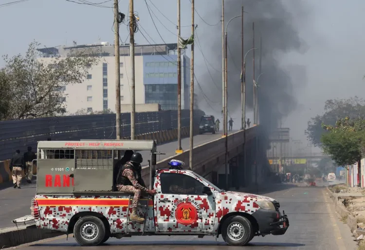 Karachi Consulate Protest