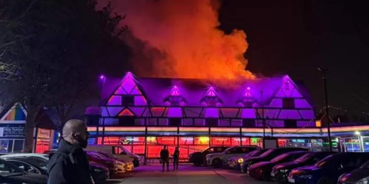 Pink Punters fire Milton Keynes arson arrest April 2026
