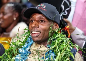 Sabastian Sawe world record celebration Nairobi 2026