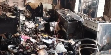 Sky fire victim TV box return Hannah Foster