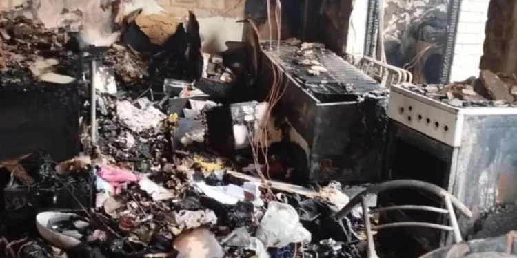 Sky fire victim TV box return Hannah Foster