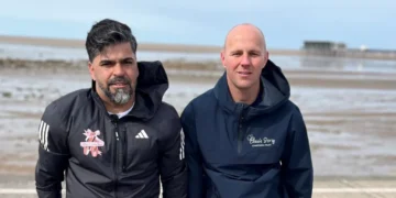 Southport dads London Marathon 2026 Sergio Aguiar David Stancombe