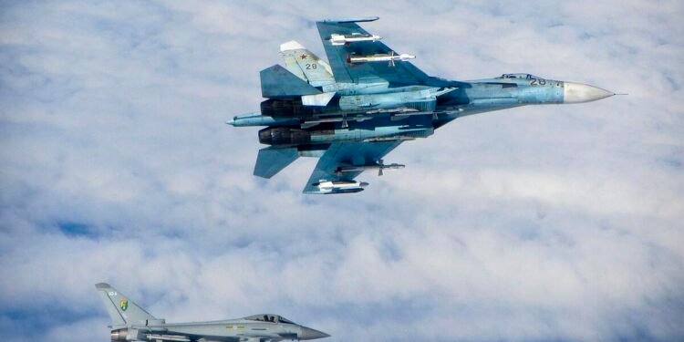 RAF Typhoons scrambled amid Russian drone threat near Nato