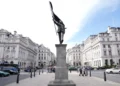 Banksy statue central London installation 2026
