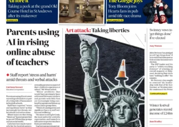 Scotland papers AI teacher abuse mortgage approvals 2026