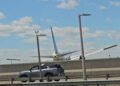 United Airlines plane hits truck Newark May 2026