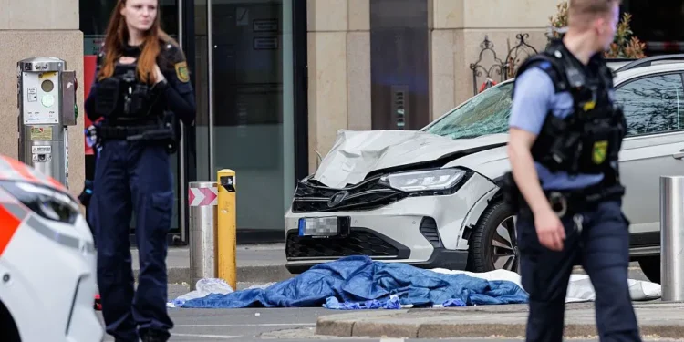 car driven into crowd Leipzig Germany May 2026