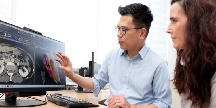 first robot abdomen surgery milestone UK 2026