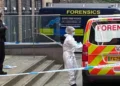 man found dead rooftop garden London suspicious 2026