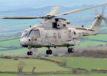 Royal Navy Helicopter Crashes Into Field in Devon