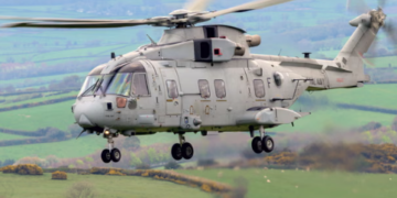 Royal Navy Helicopter Crashes Into Field in Devon