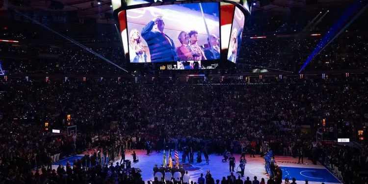 Trump NBA Finals New York boos