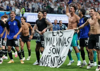 Argentina Falklands banner FIFA