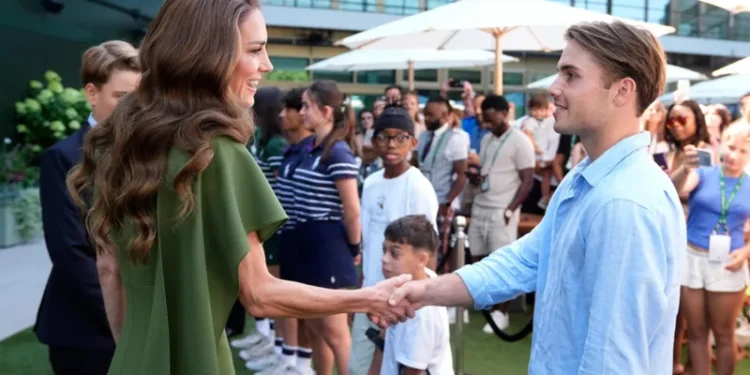 Arthur Fery Prince George Princess Charlotte tennis