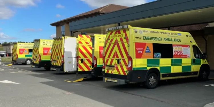man took ambulance with patient inside