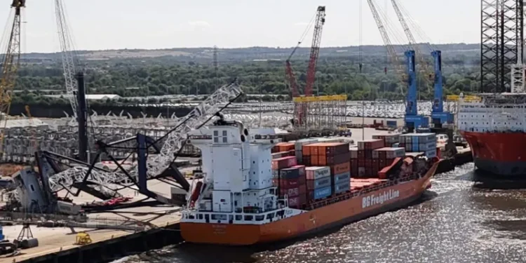 dockside crane collapse accident