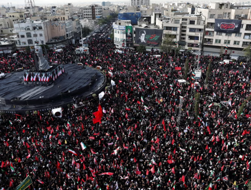 Iran Bids Farewell to Fallen Leader in Massive Procession