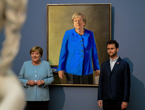 Angela Merkel’s Portrait Unveiled: A Quiet Berlin Story