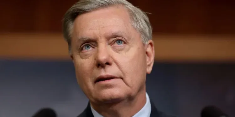 Lindsey Graham funeral Trump tribute