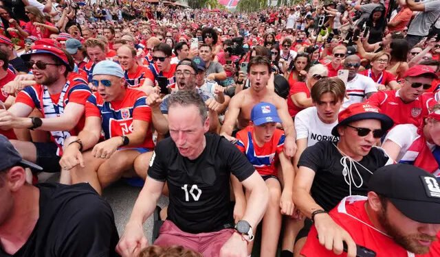 England and Norway Fans Turn Miami Into World Cup Carnival